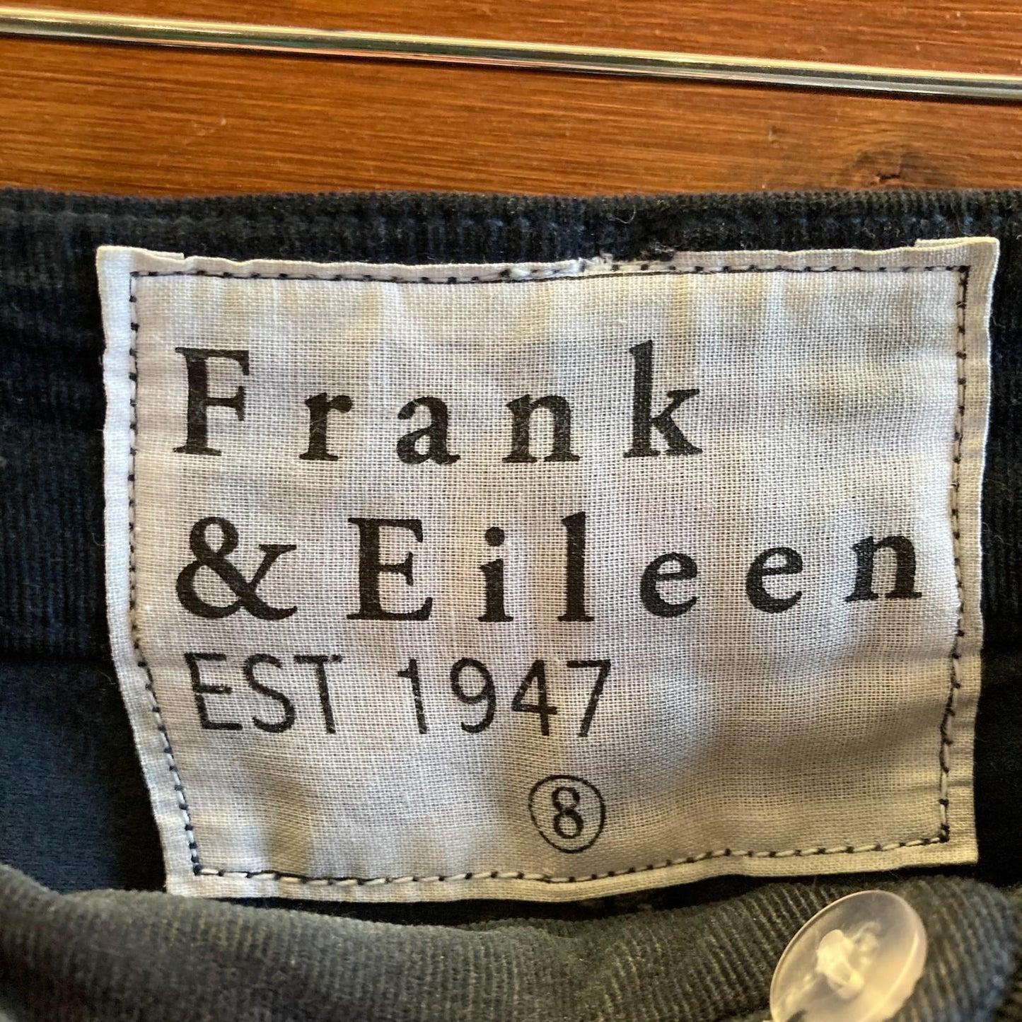 8 - Frank & Eileen Navy Blue Micro Cord Trouser Kinsale Womens Pants 0308IN