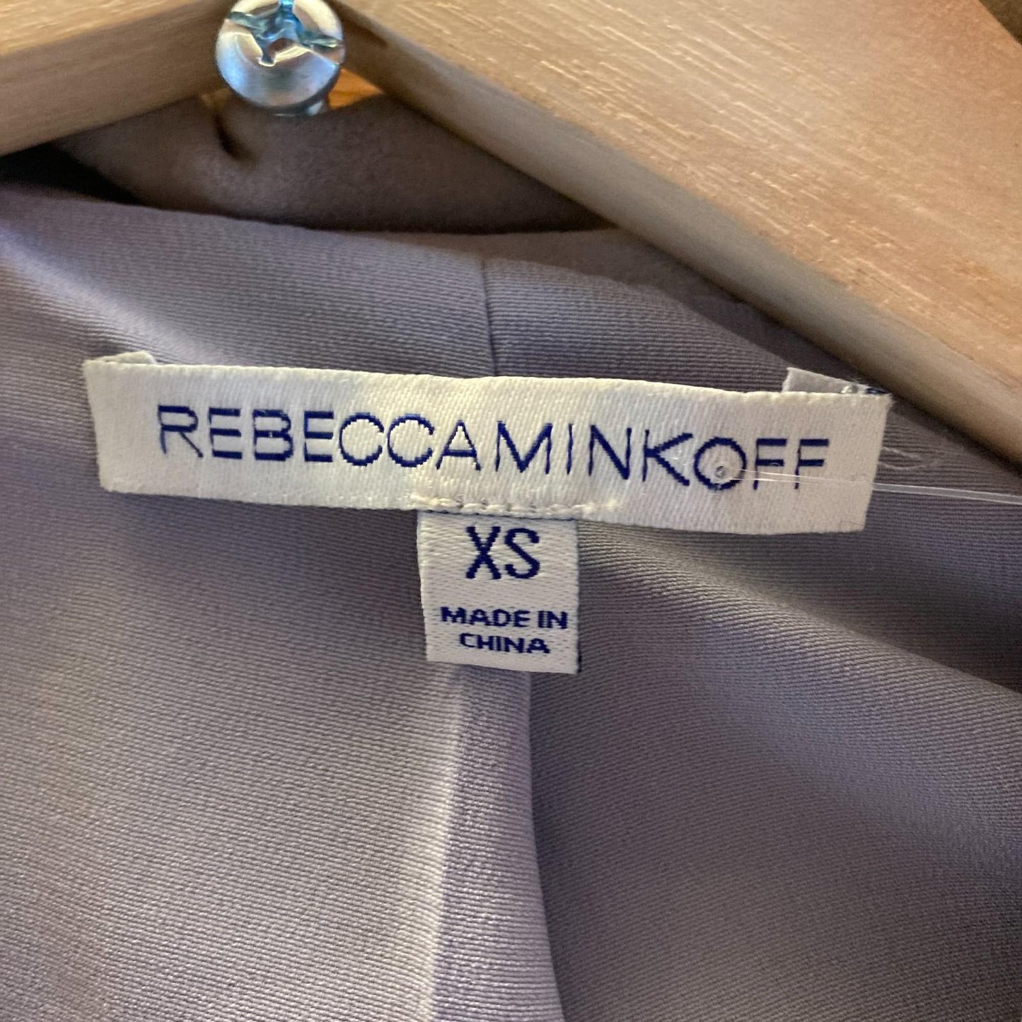 XS - Rebecca Minkoff Light Gray Suede Leather Moto Biker Jacket *marks 0703SC