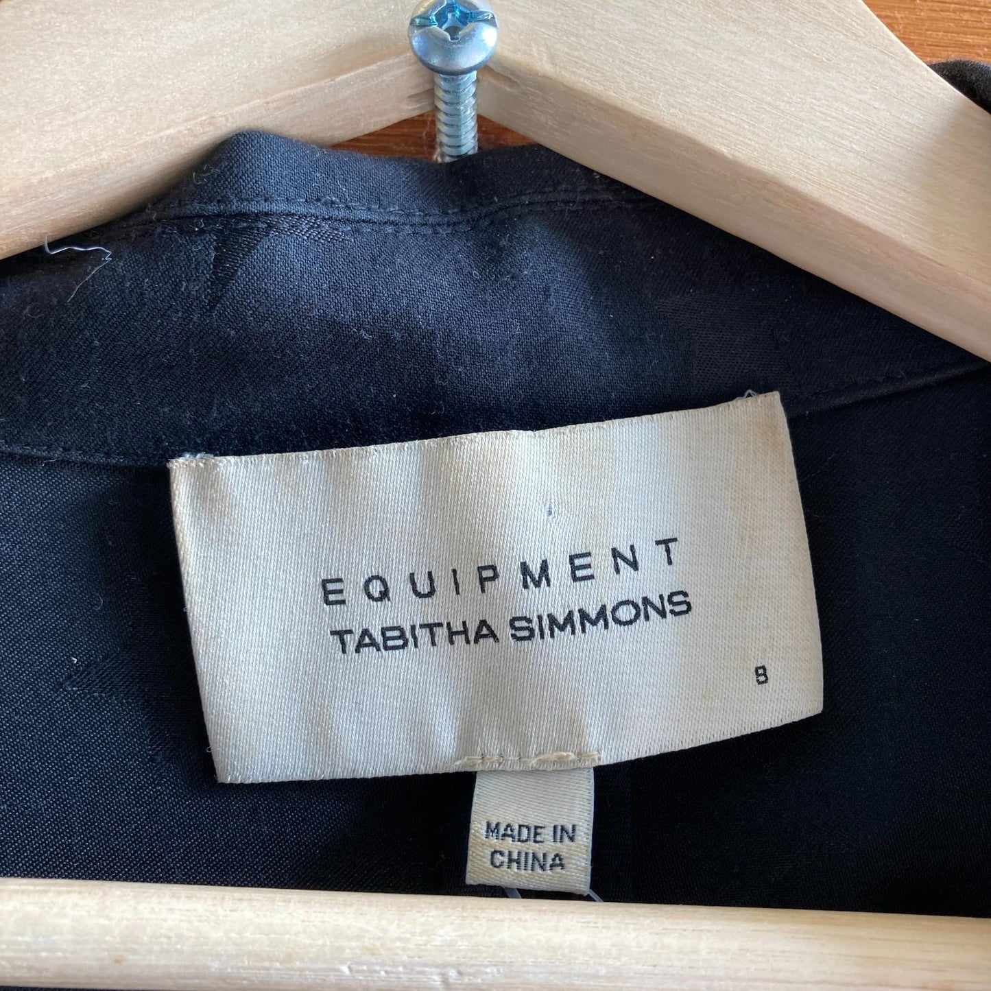 8 - Equipment x Tabitha Simmons Black Star Print Embossed Hamptons Blazer 1030SF