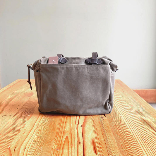 Filson Otter Green Canvas Top Handle Shoulder Tote Bag With Zipper 0419NR