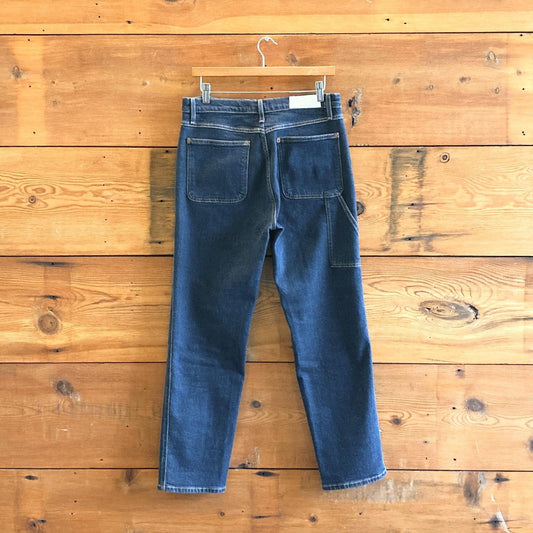 28 - Re/Done Dark Wash Denim Painter Stove Pipe Womens Jeans 0419NR