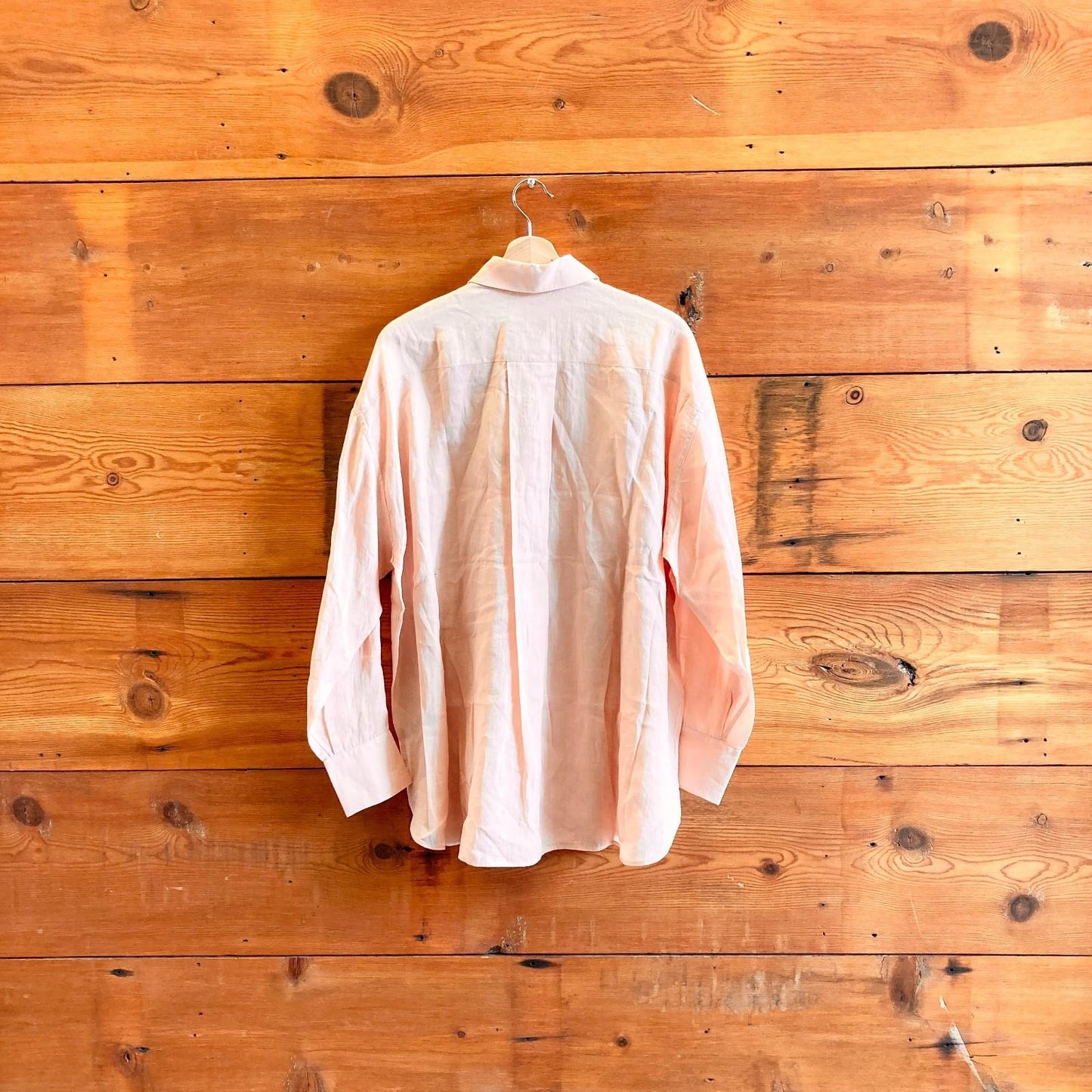 1 / S - Zimmerman Peach Semi Sheer Button Front NEW Wonderland Bouse Top 0419NR