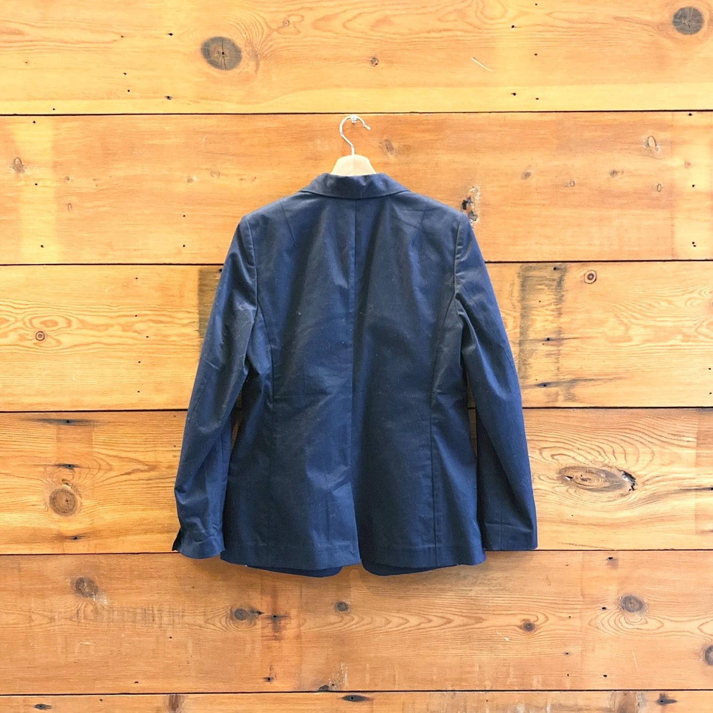 L - Wildfang Dark Blue The Ace Collection Womens Blazer Jacket 0530JF