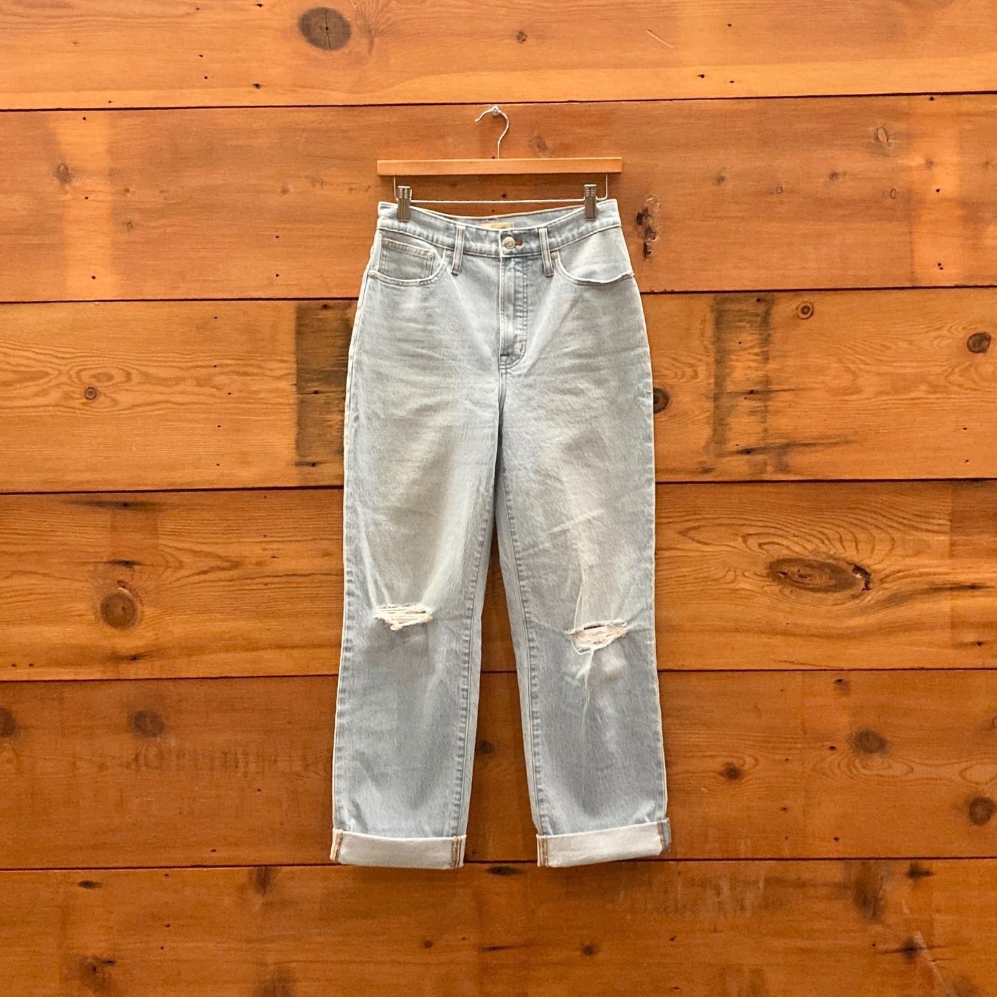 26 - Madewell Light Wash Denim NEW Perfect Vintage Straight Leg Jeans 1029EL