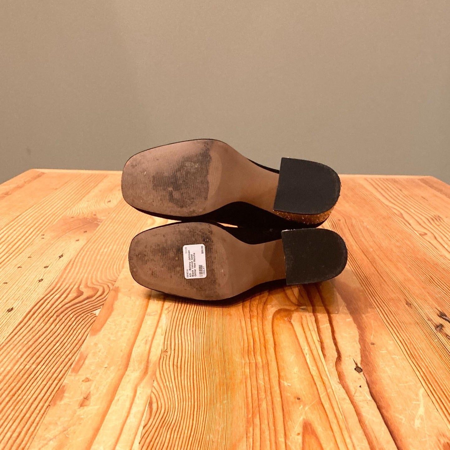 6.5 - Betsey Johnson Black Velvet Gold Glitter Heel Matcha Booties Boots 0816CW