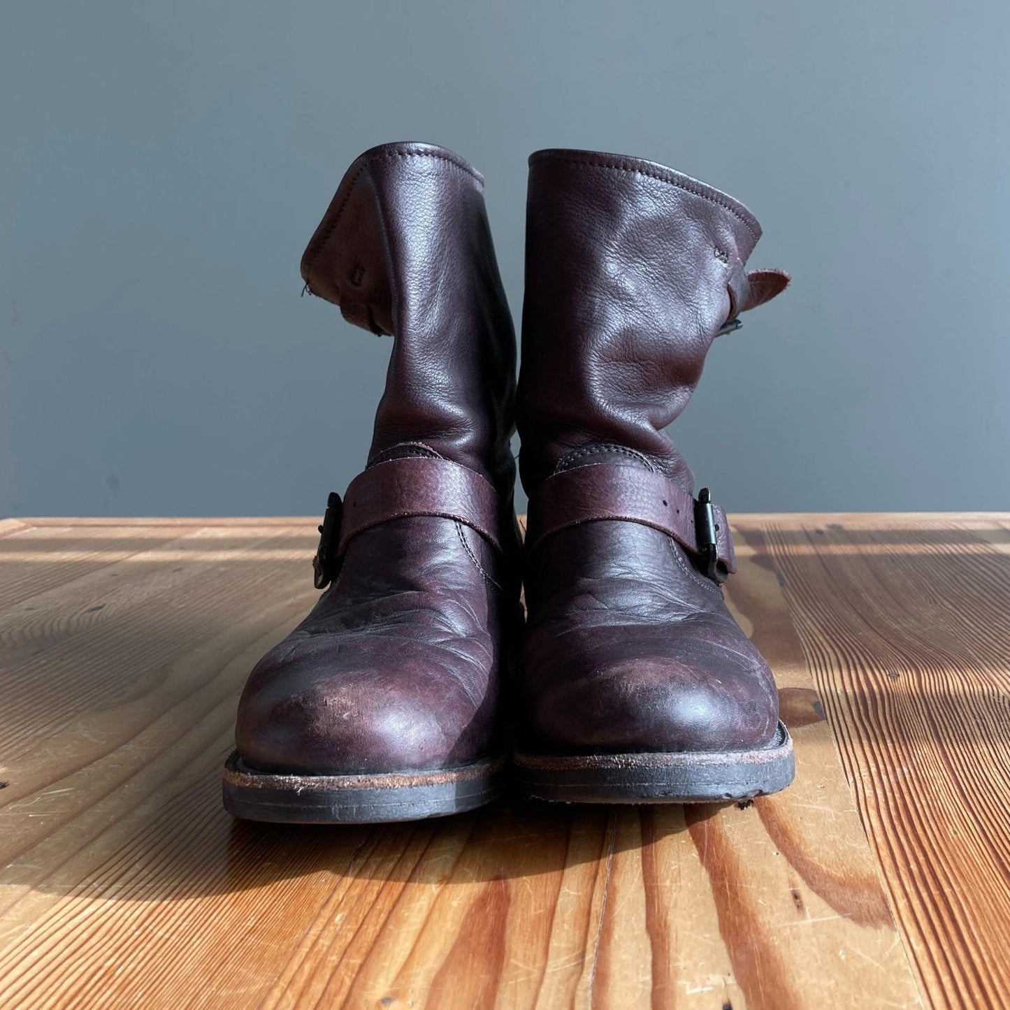 7.5 - Frye Brown Leather Veronica Short Moto Slouch Womens Boots 0603AG