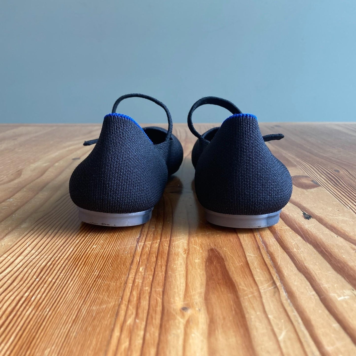 7.5 - Rothy's Black The Square Mary Jane Ballet Flats Womens Shoes 0315MN