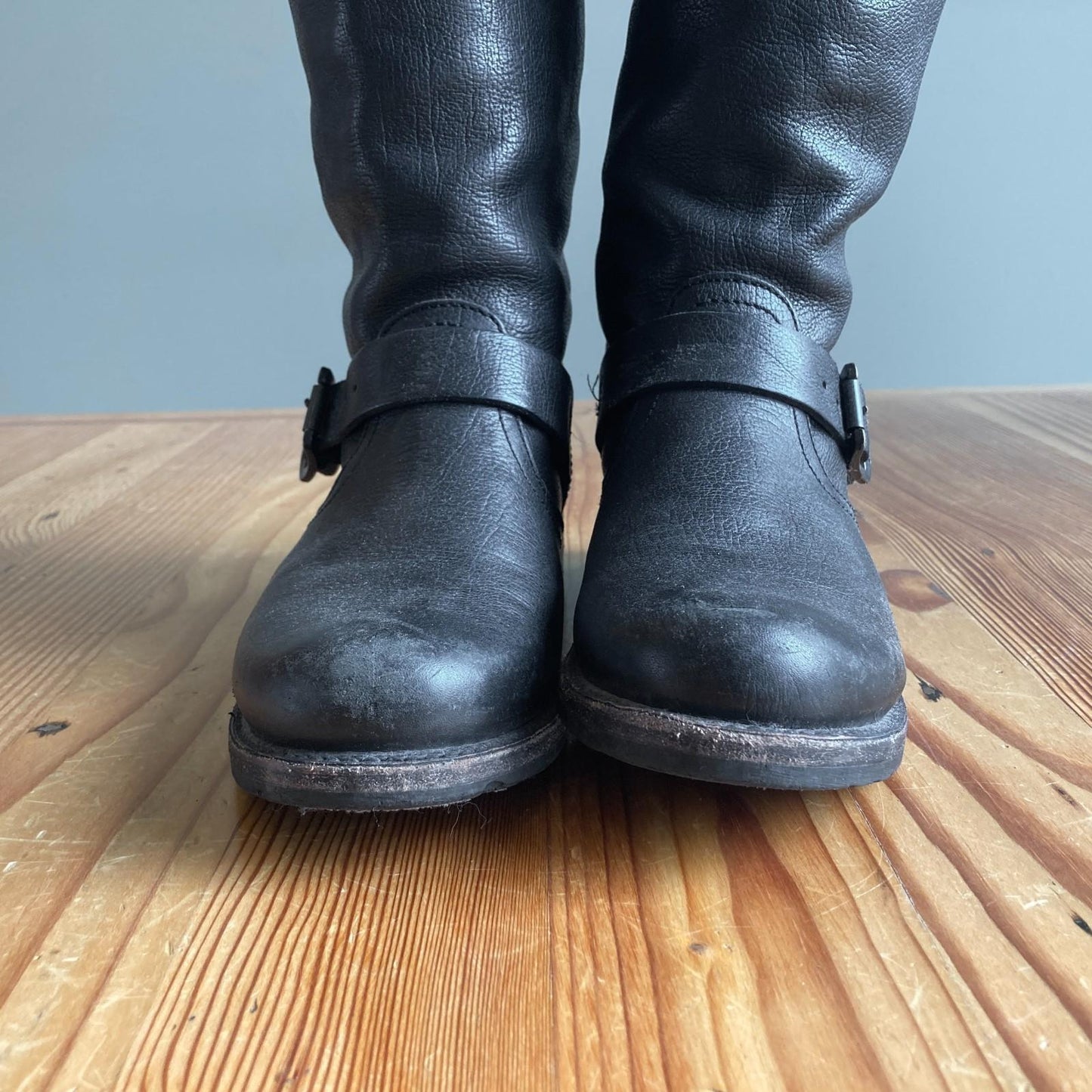 8.5 - Frye Black Leather Knee High Veronica Slouch Womens Boots 0425SV