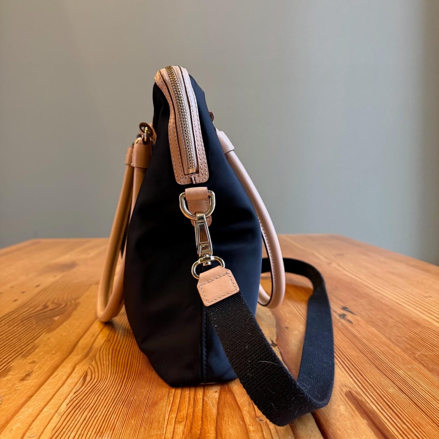 Kate Spade Black Kennedy Park Nylon Calista Laptop Bag w/ Leather Trim 1106KS