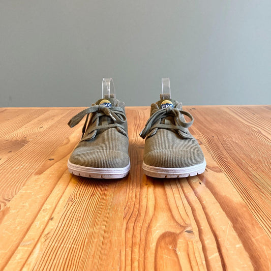 7.5 WMNS - LEMS Green Corduroy Low Top Chukka Lace Up Shoes 0509GF