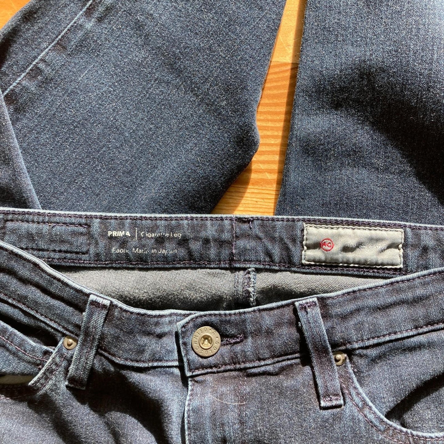 29 - AG Adriano Goldschmied Dark Wash The Prima Mid-Rise Cigarette Jeans 4427SC