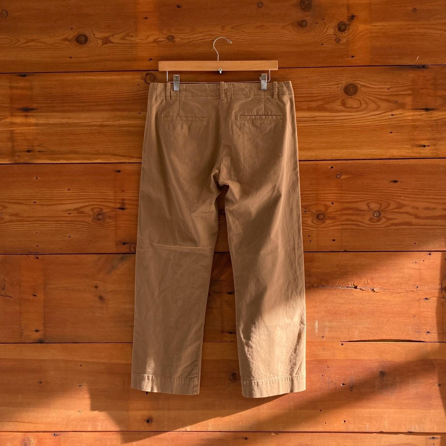 8 - Nili Lotan Brown Khaki Cotton Button Fly Womens Chinos Tomboy Pants 4427SC