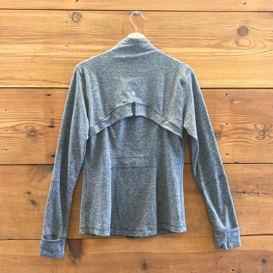 12 - Lululemon Heathered Black Zip Front Define Yoga Athletic Zip Jacket 4427SC