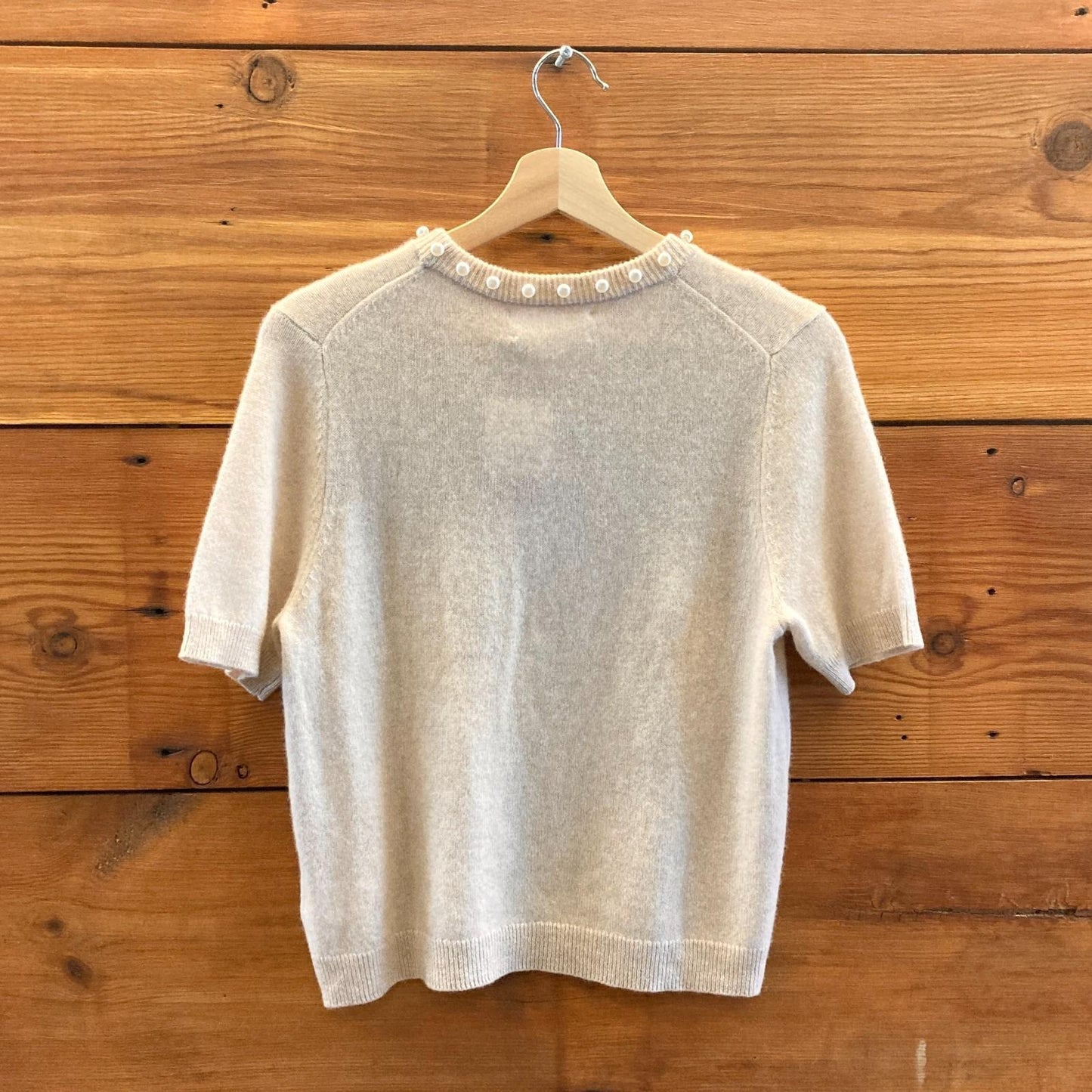 M - Velvet Graham & Spencer Wheat Cashmere NEW Yara Sweater Top 4427SC