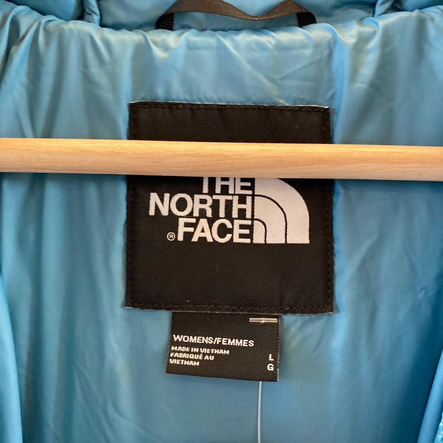 L - The North Face Blue Pardee Insulated Zip Front Hooded Womens Jacket 0205BS