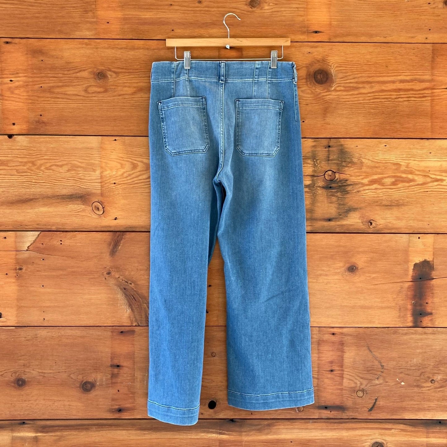 31T / 31 Tall - Maeve Anthropologie The Colette Cropped Wide Leg Jeans 1029ML