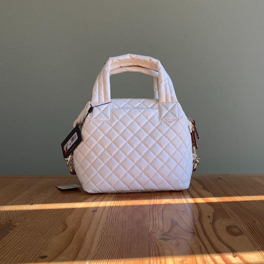 MZ WALLACE $265 Ivory White Sutton Deluxe Small Quilted Crossbody Bag NEW 1202NB