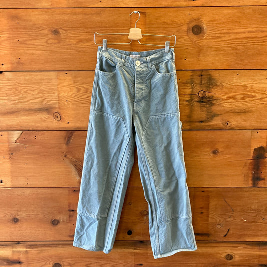 4 - Jesse Kamm Blue Contrast Stitch Double Knee Carpenter Pants 0312IG