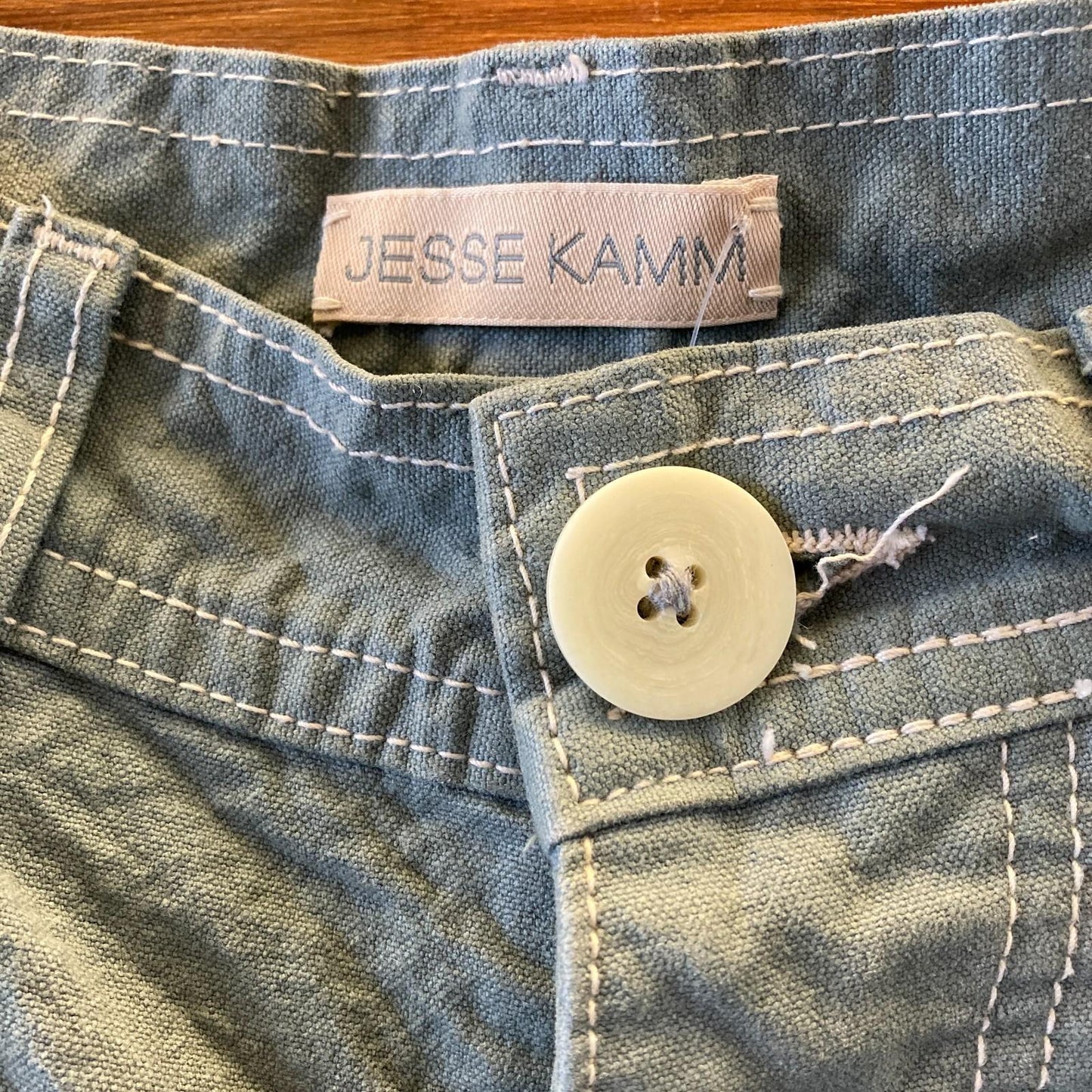 4 - Jesse Kamm Blue Contrast Stitch Double Knee Carpenter Pants 0312IG