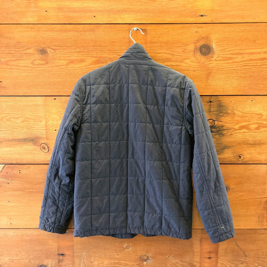 S - Apolis Global Citizen Navy Zip Up Quilted Insulated Jacket Coat 3333MC