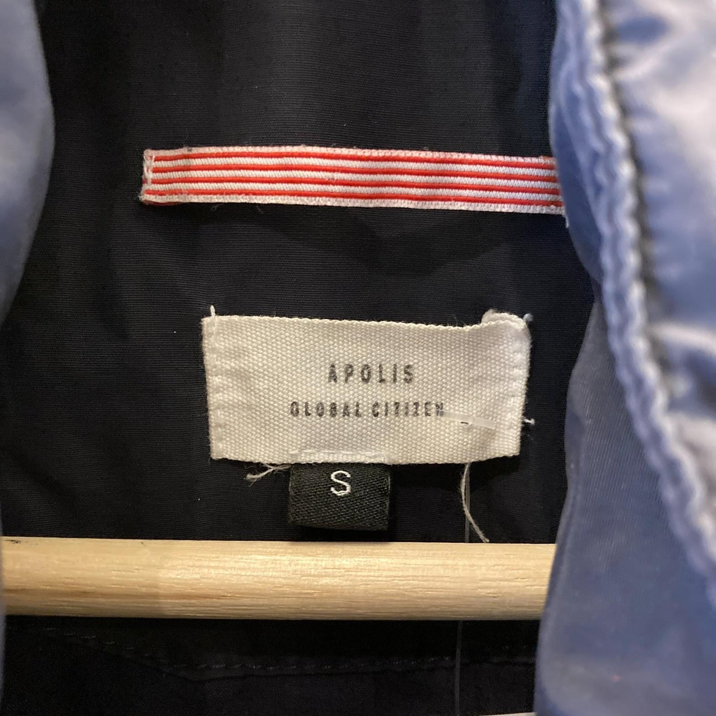 S - Apolis Global Citizen Navy Zip Up Quilted Insulated Jacket Coat 3333MC