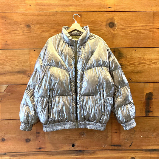42 / XL - Isabel Marant Etoile Metallic Kristen Puffer Jacket Winter Coat 1107VL