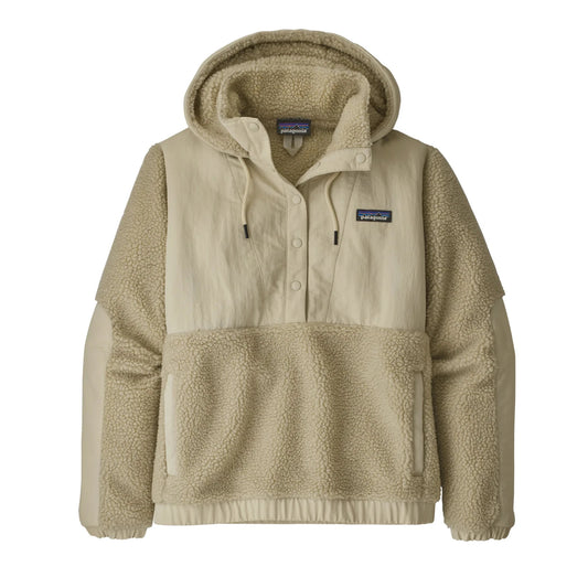 S - Patagonia Beige Hooded Pullover Retro X Shelled Jacket *pen mark 1030CM