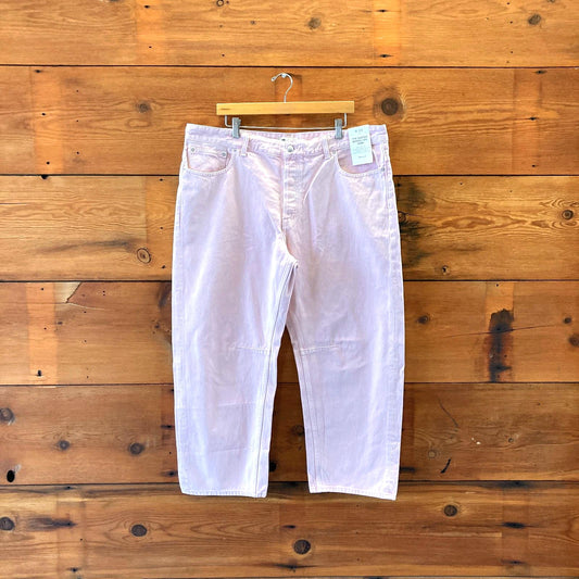 33 - Madewell Subtle Blossom Pink Darted Barrel Leg Jeans NEW 1206HP