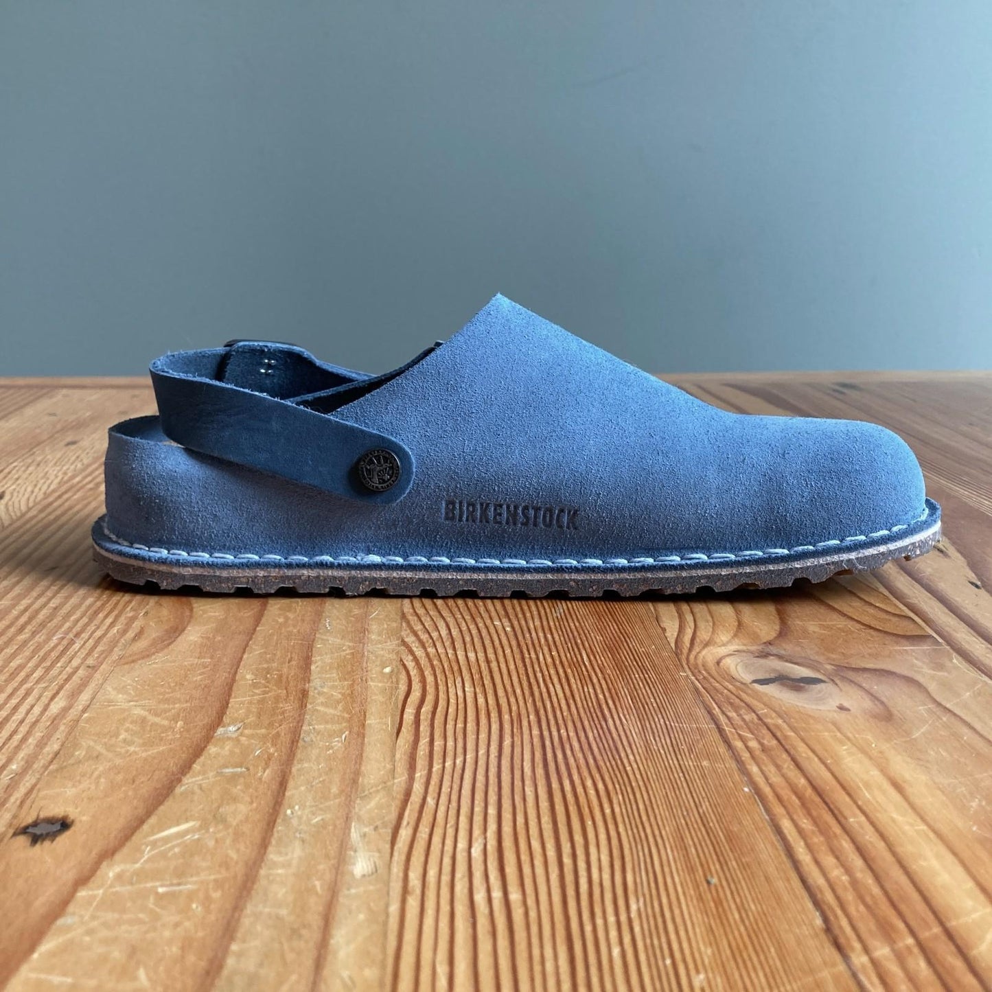 39/ 9- Birkenstock Elemental Blue Suede Lutry Convertible Clogs Shoes NEW 0425SV