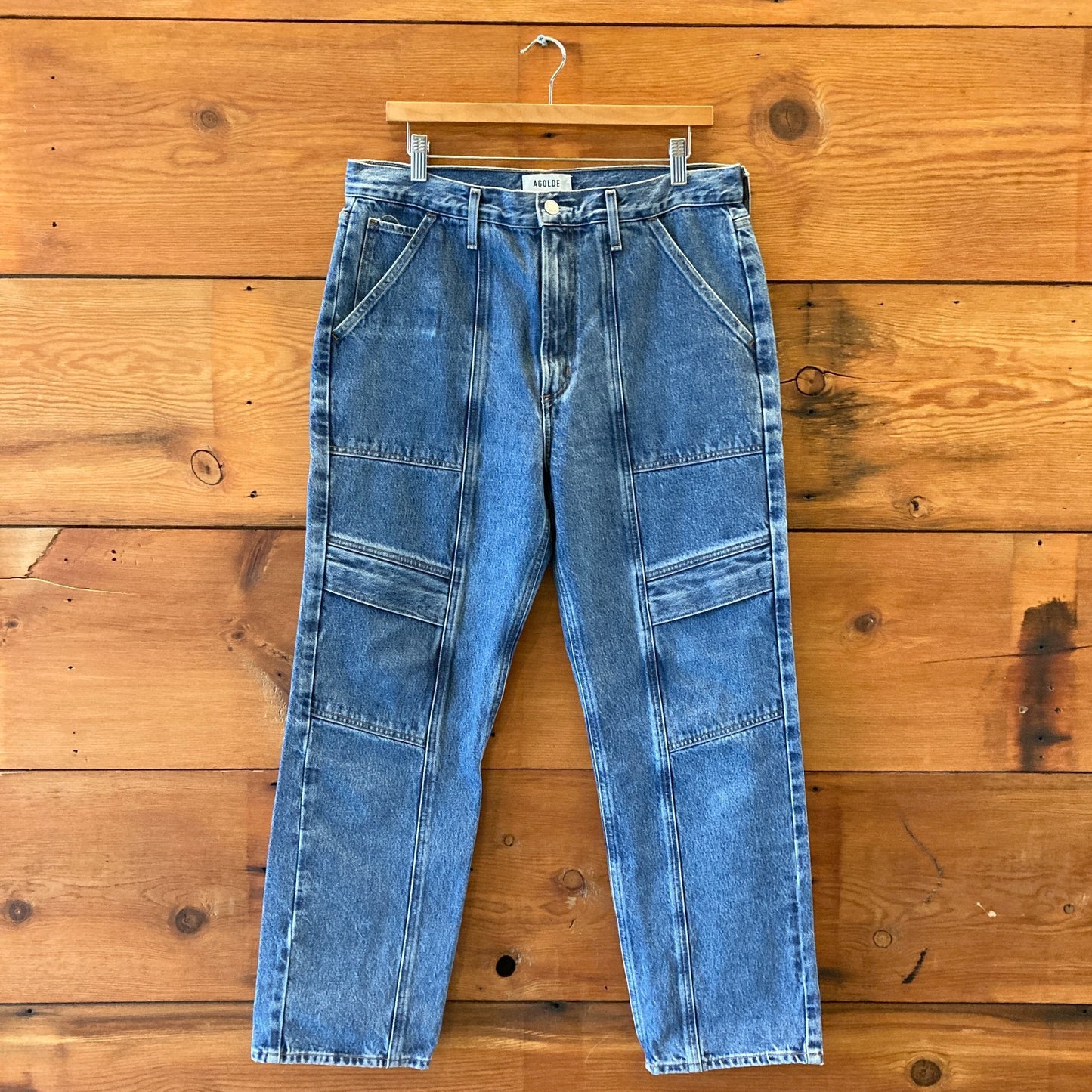 30 - AgoldE Cooper High Rise Relaxed Fit Cargo Straight Leg Jeans 0826MT