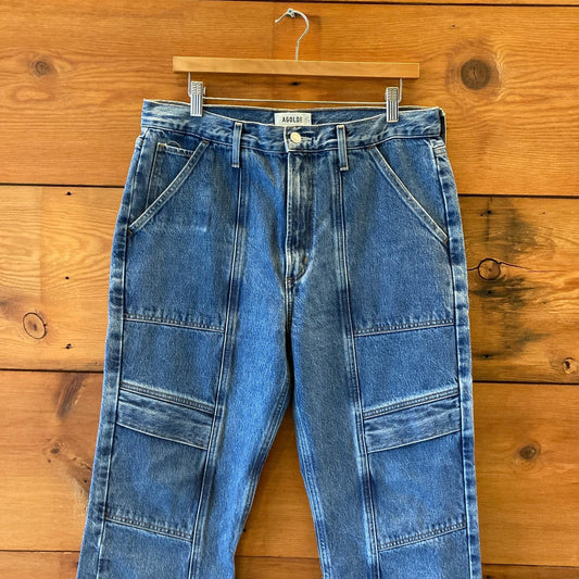 30 - AgoldE Cooper High Rise Relaxed Fit Cargo Straight Leg Jeans 0826MT