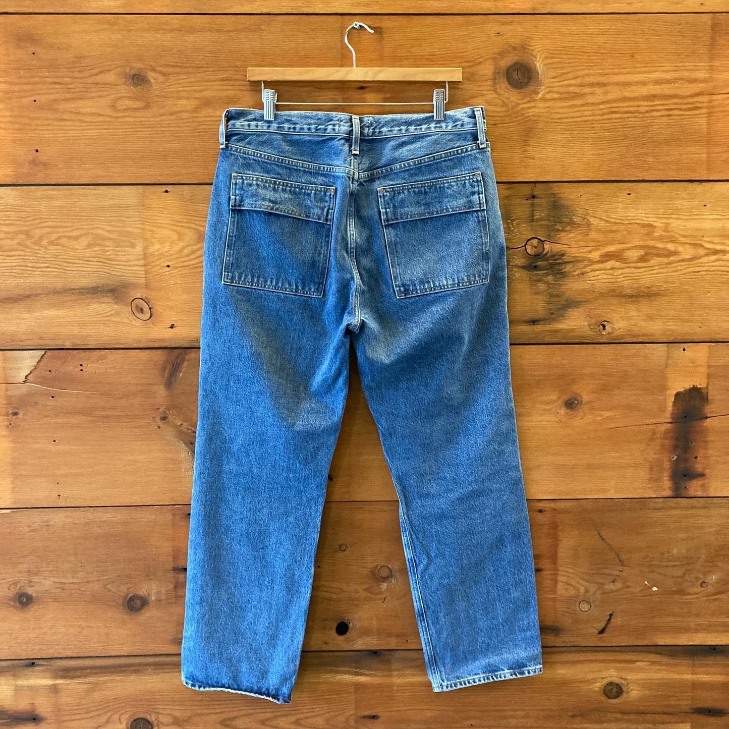 30 - AgoldE Cooper High Rise Relaxed Fit Cargo Straight Leg Jeans 0826MT