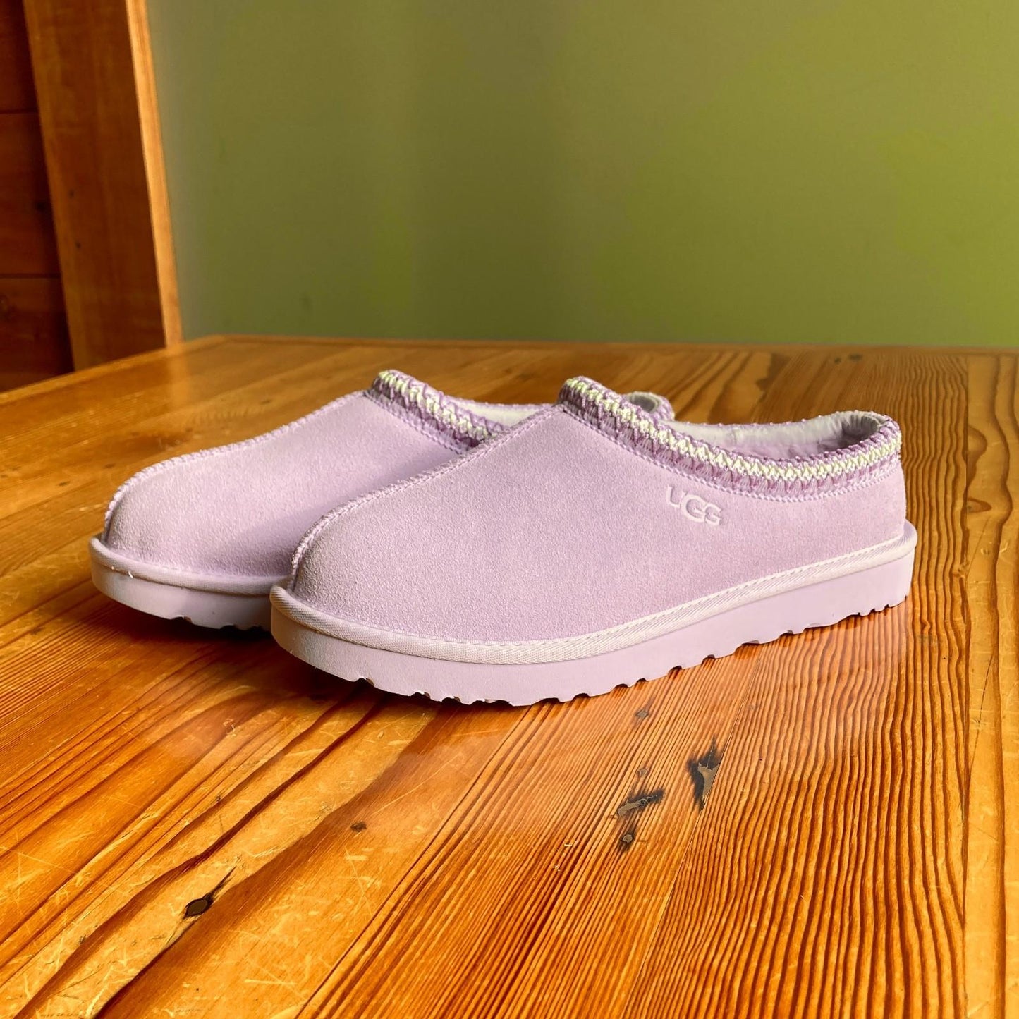 10 - UGG Light Purple Tasman Shearling Lined Womens Slippers NEW w/ Box 0322AS