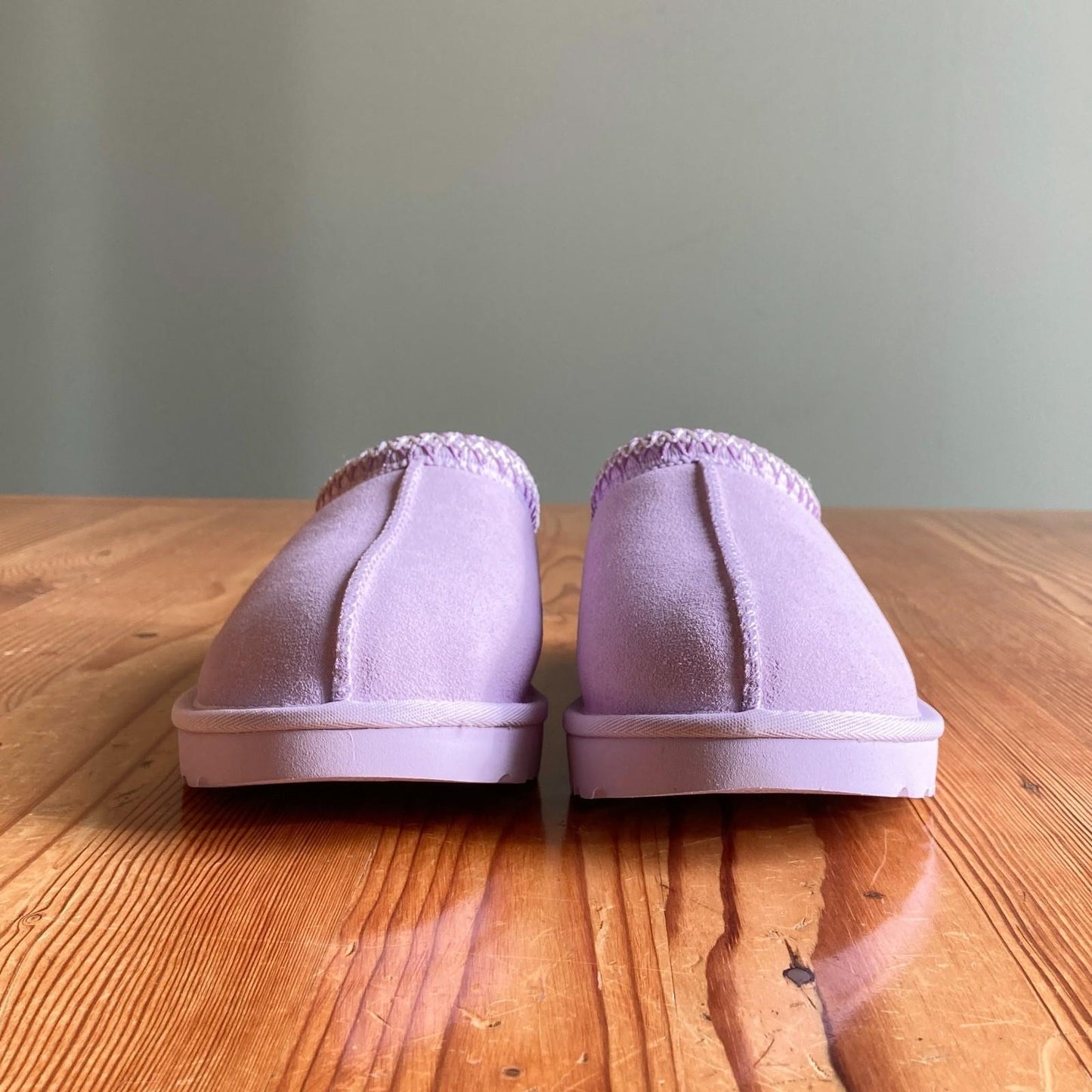 10 - UGG Light Purple Tasman Shearling Lined Womens Slippers NEW w/ Box 0322AS