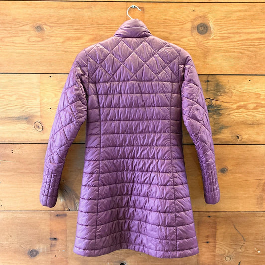 S - Patagonia Purple Adalie Lightweight Puffer Parka Womens Jacket 0619BL