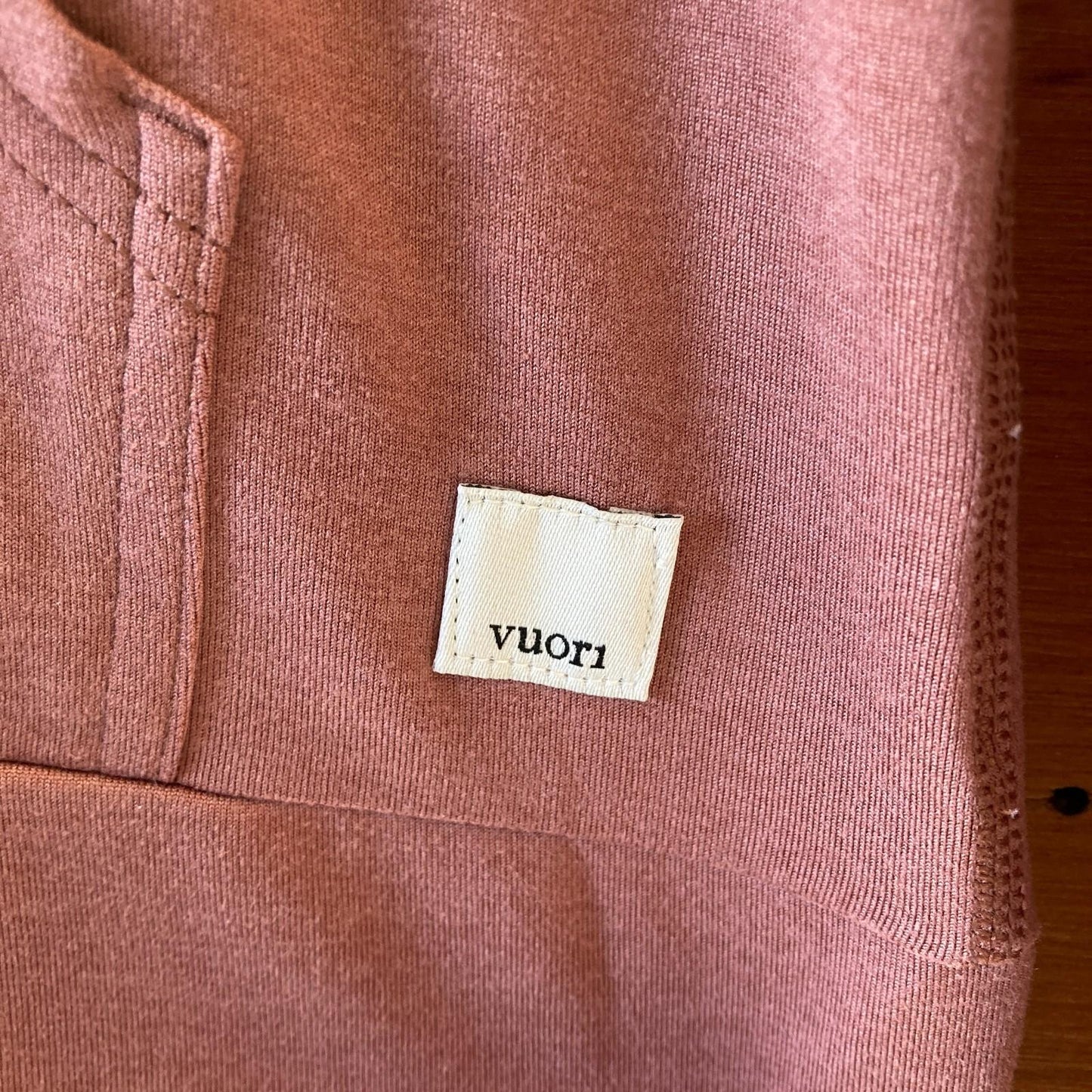 M / L - Vuori Mauve Halo Performance Hoodie Zip Front Sweatshirt 0801TH