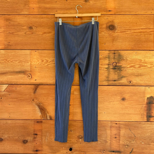S - Doen Blue 100% Cotton Pointelle Rhea Leggings Womens Lounge Pants 0723ML