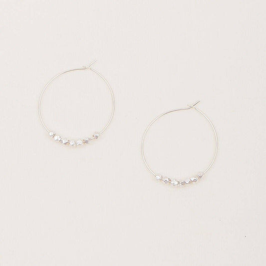 Altiplano - Faceted Metal Hoops: Sliver