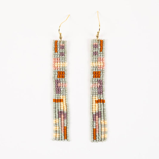 Altiplano - Cuadra Fringe Earrings: Deep Pink