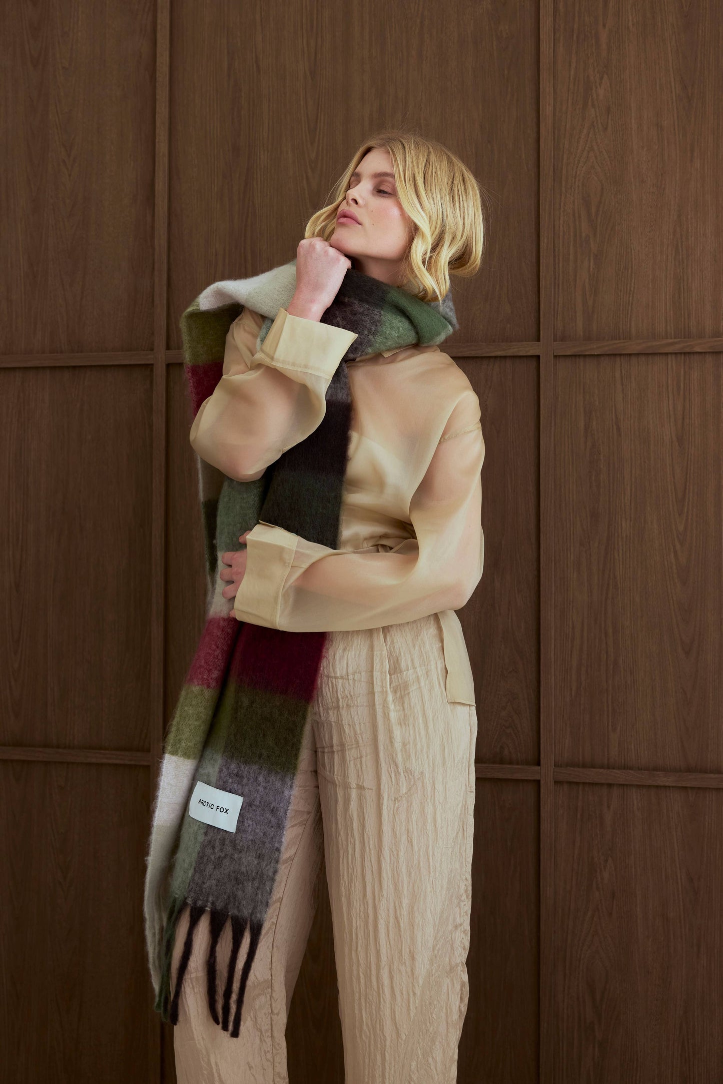 The Reykjavik Scarf - 100% Recycled - Mossy Green - FW25