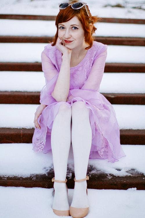 OPAQUE ZOKKI COLORED TIGHTS: Nutmeg / Small to Medium