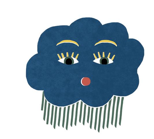 Isatopia - Rainy Cloud - individual sticker