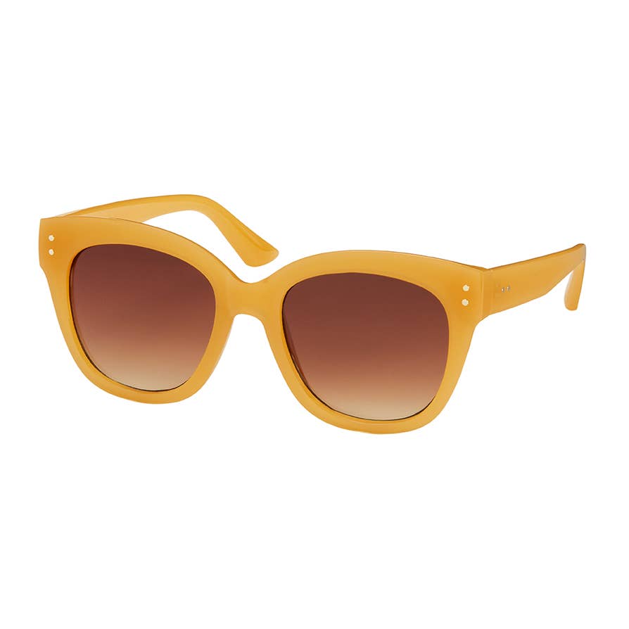 Blue Gem Sunglasses Inc - 1256 Rose- Round Cat Eye Sunglasses