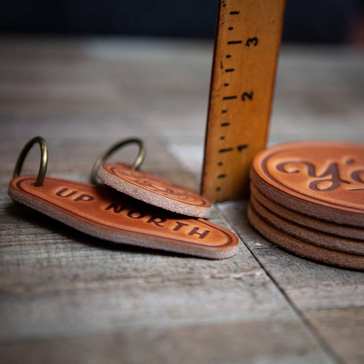 Sugarhouse Leather - Oregon State Silhouette Leather Coaster