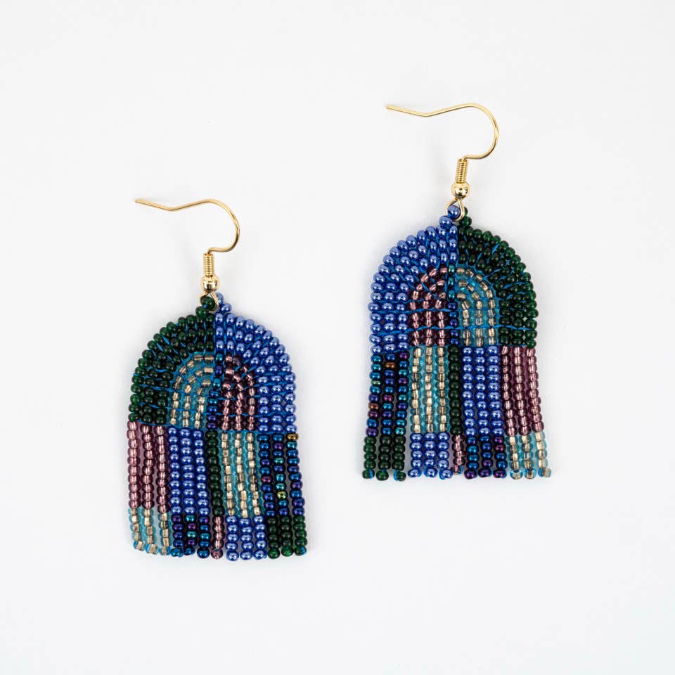 Altiplano - Patchwork Arco Earrings: Bauhaus