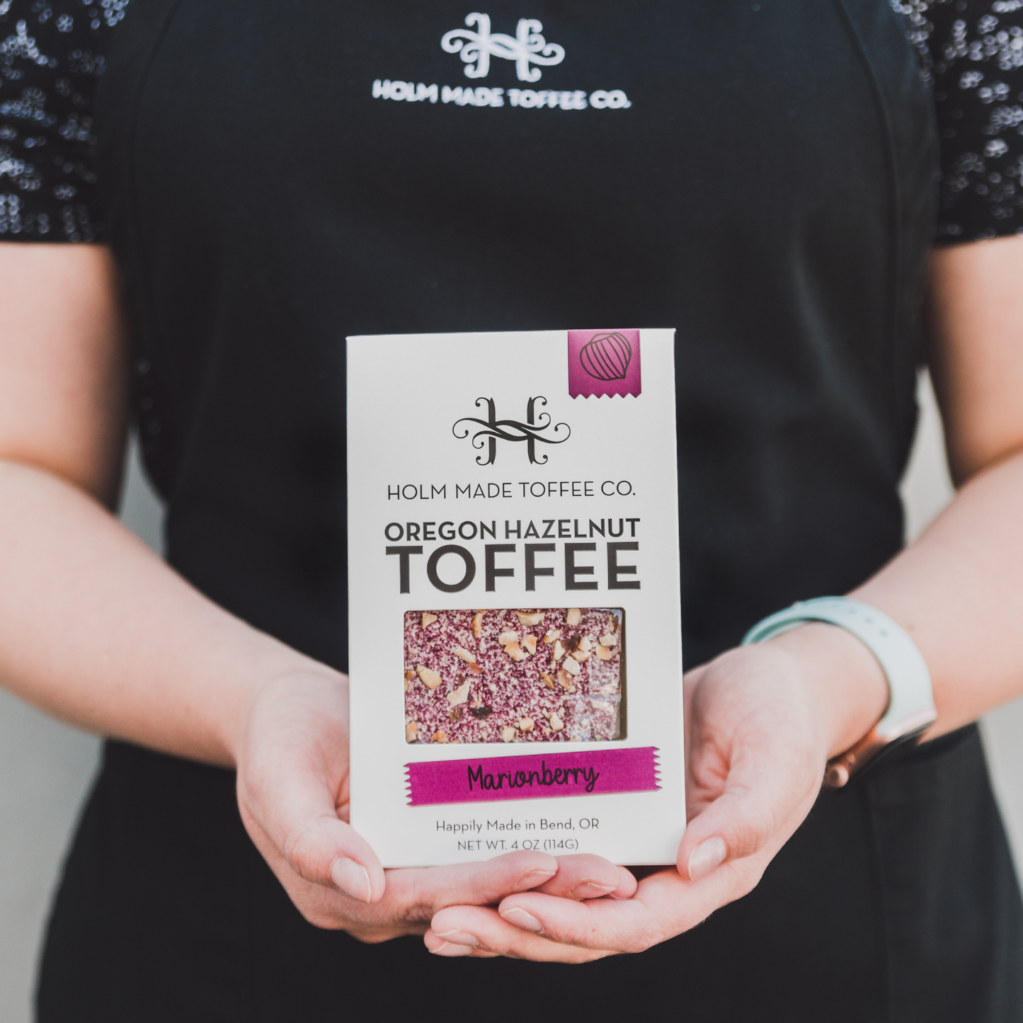 Holm Made Toffee Co. - Marionberry - Oregon Hazelnut Toffee