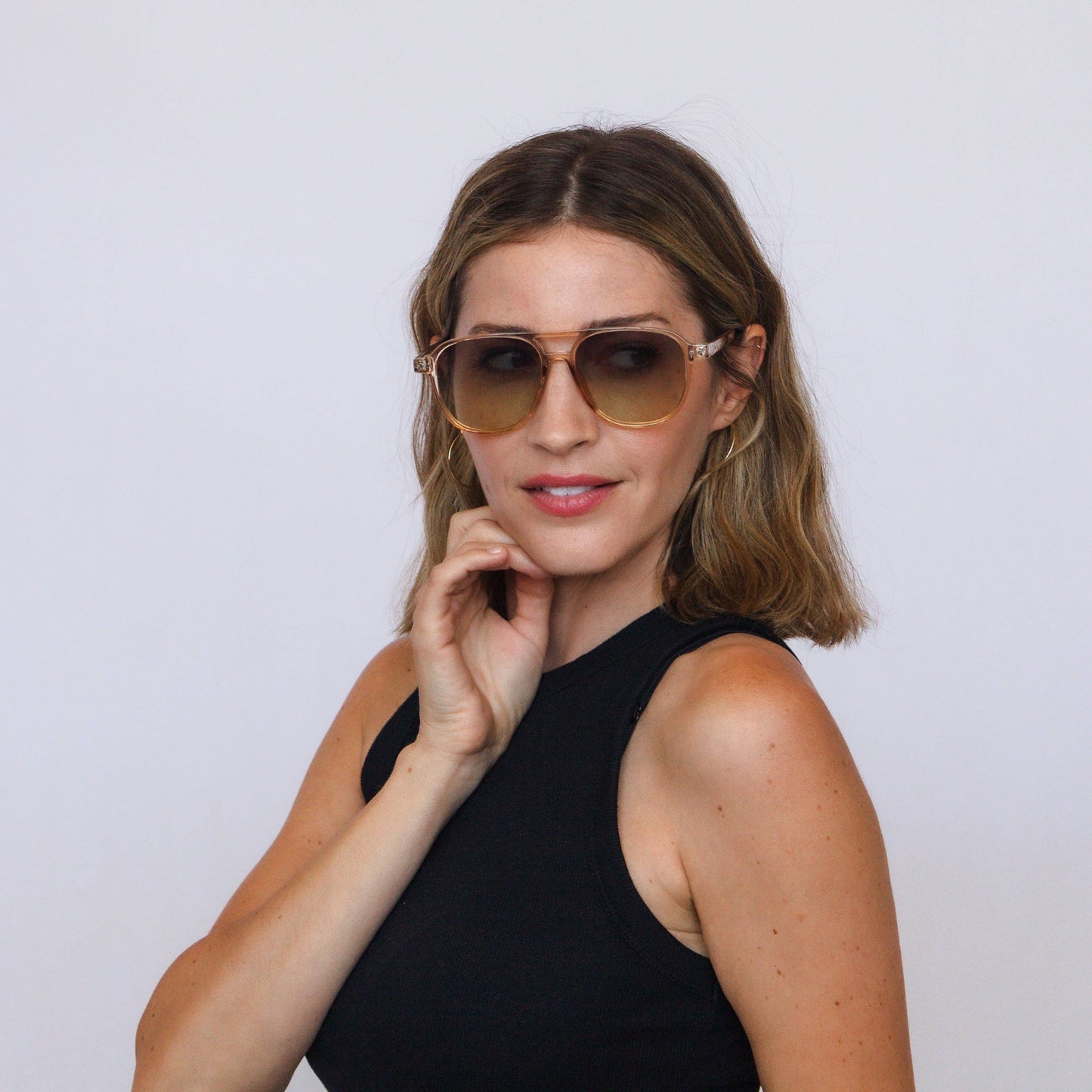 Jaxy Eyewear - Eastwood - Retro Polarized Aviator Unisex Sunglasses: Grey