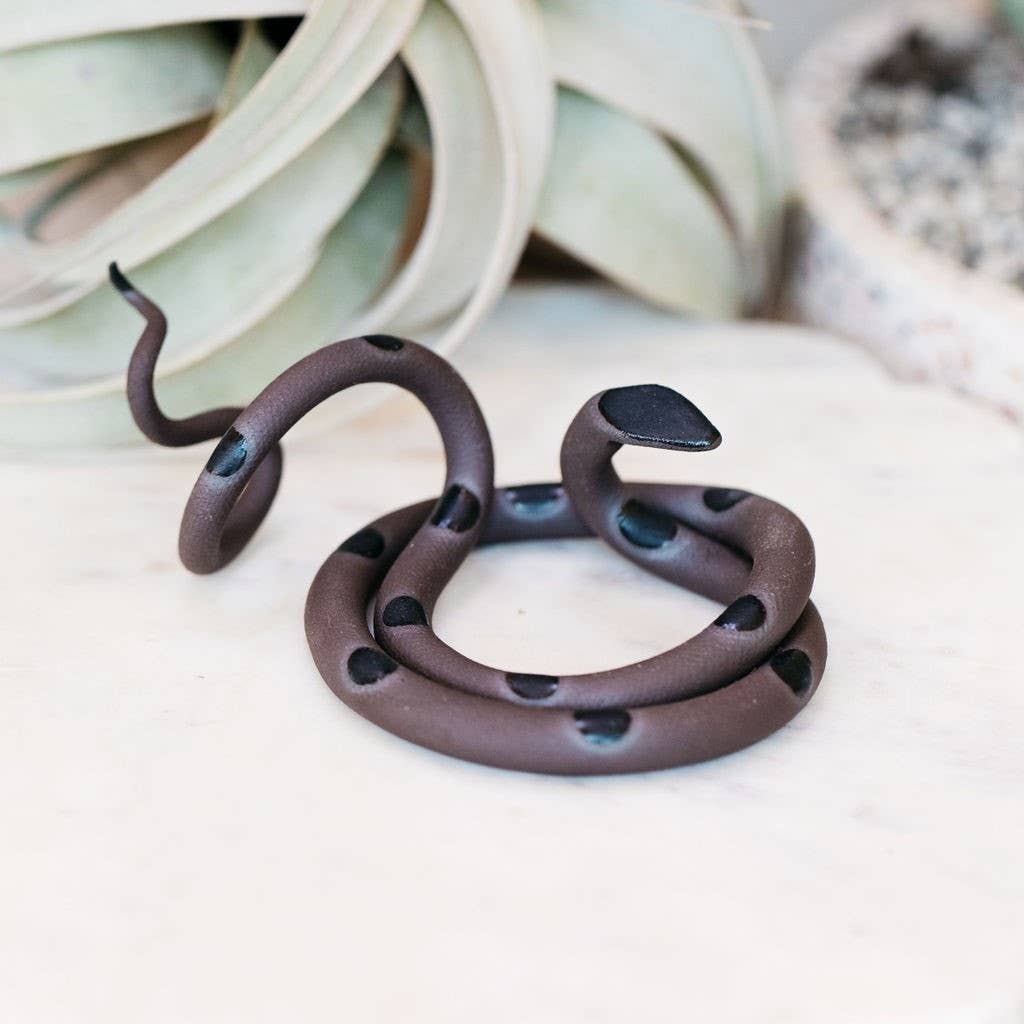 Carter & Rose - Medium Ceramic Snake: Selma / Without Plant