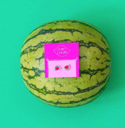 Jenny Lemons - Watermelon Enamel Earrings
