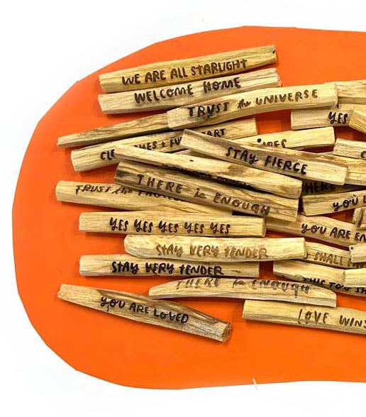Laser-Engraved Palo Santo Starter Pack: Sweet